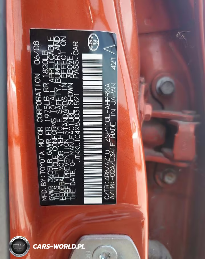 2008 Toyota Scion Xd VIN:JTKKU104X8J031521 - 12