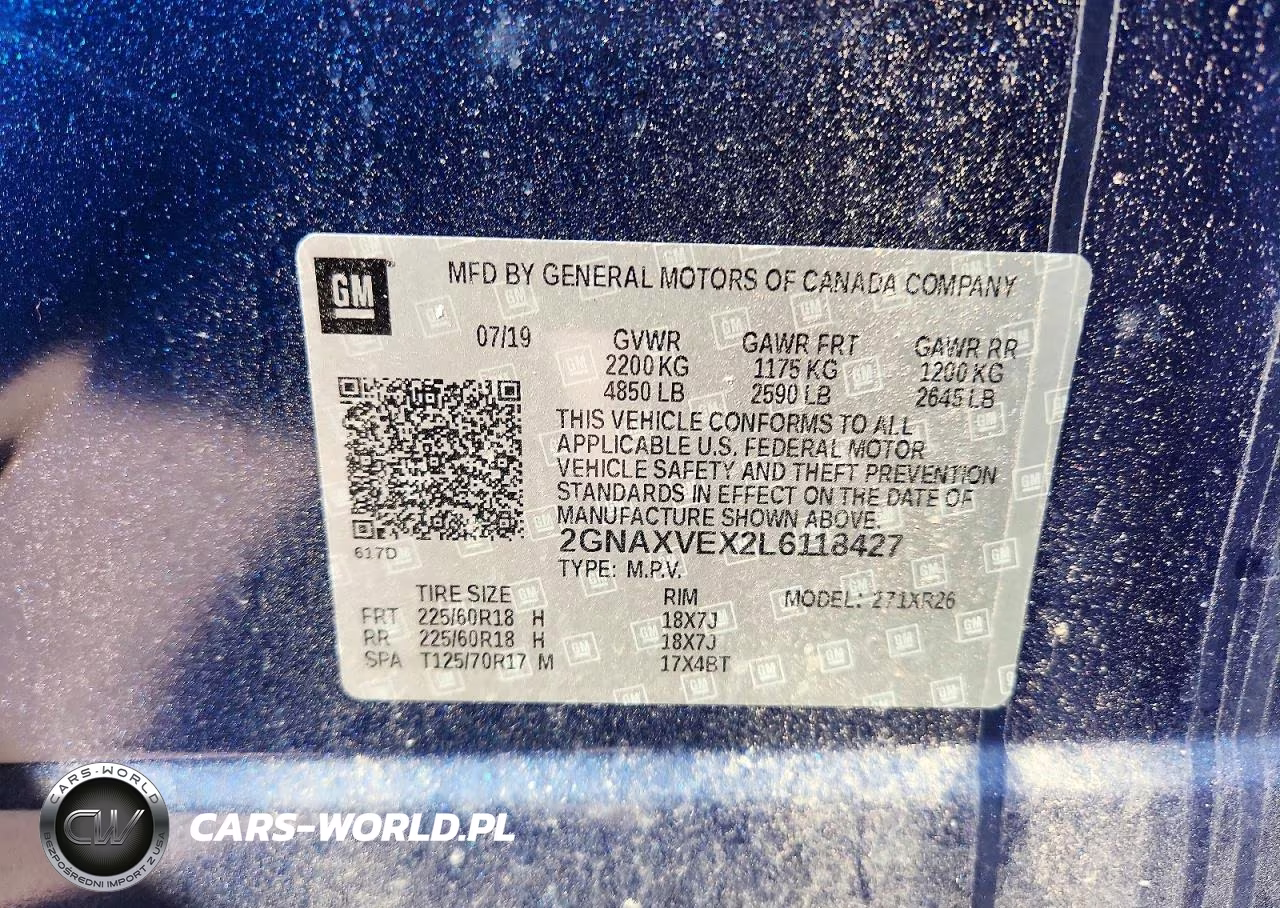 2020 Chevrolet Equinox Lt VIN:2GNAXVEX2L6118427 - 13