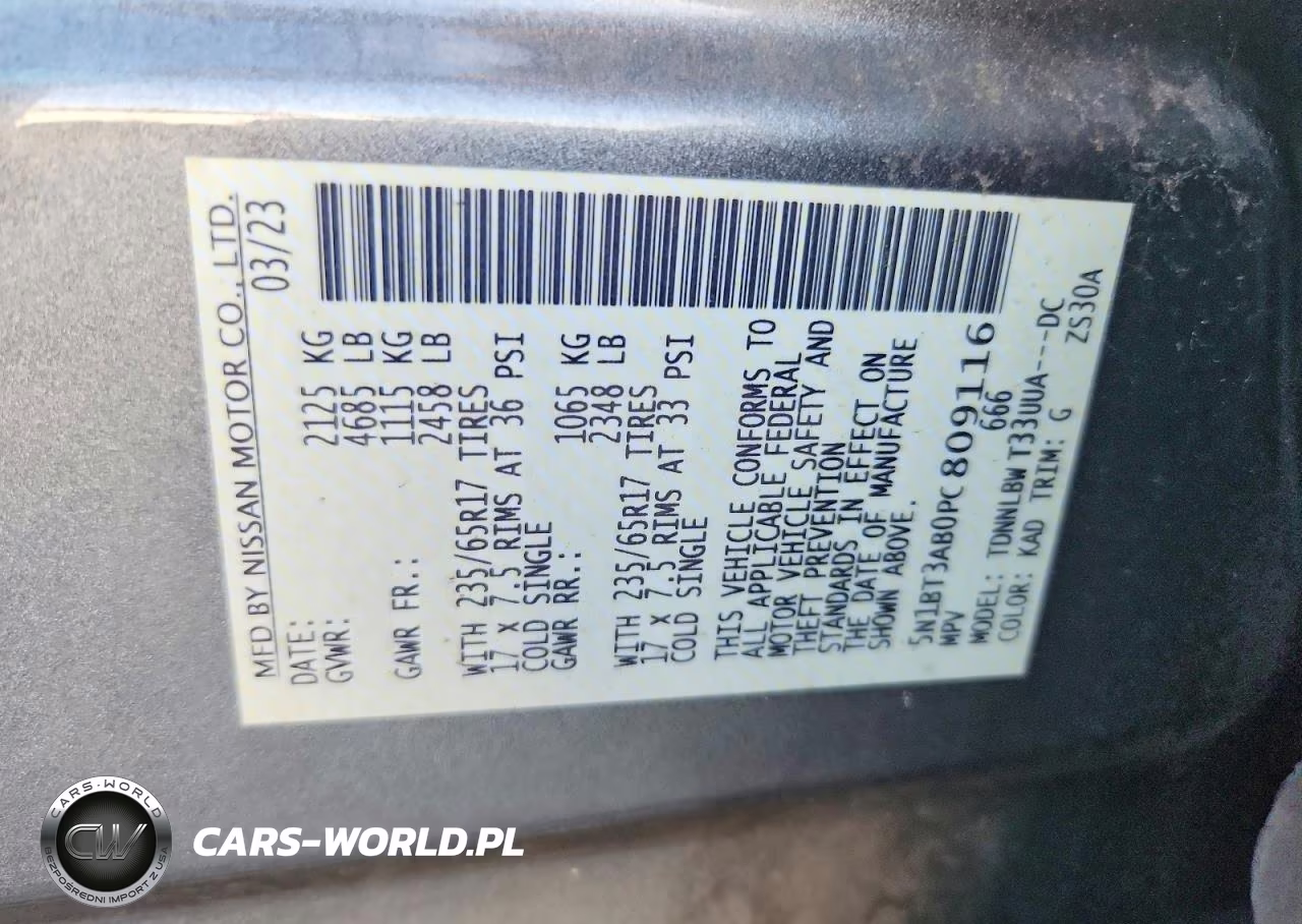 2023 Nissan Rogue S VIN:5N1BT3AB0PC809116 - 13
