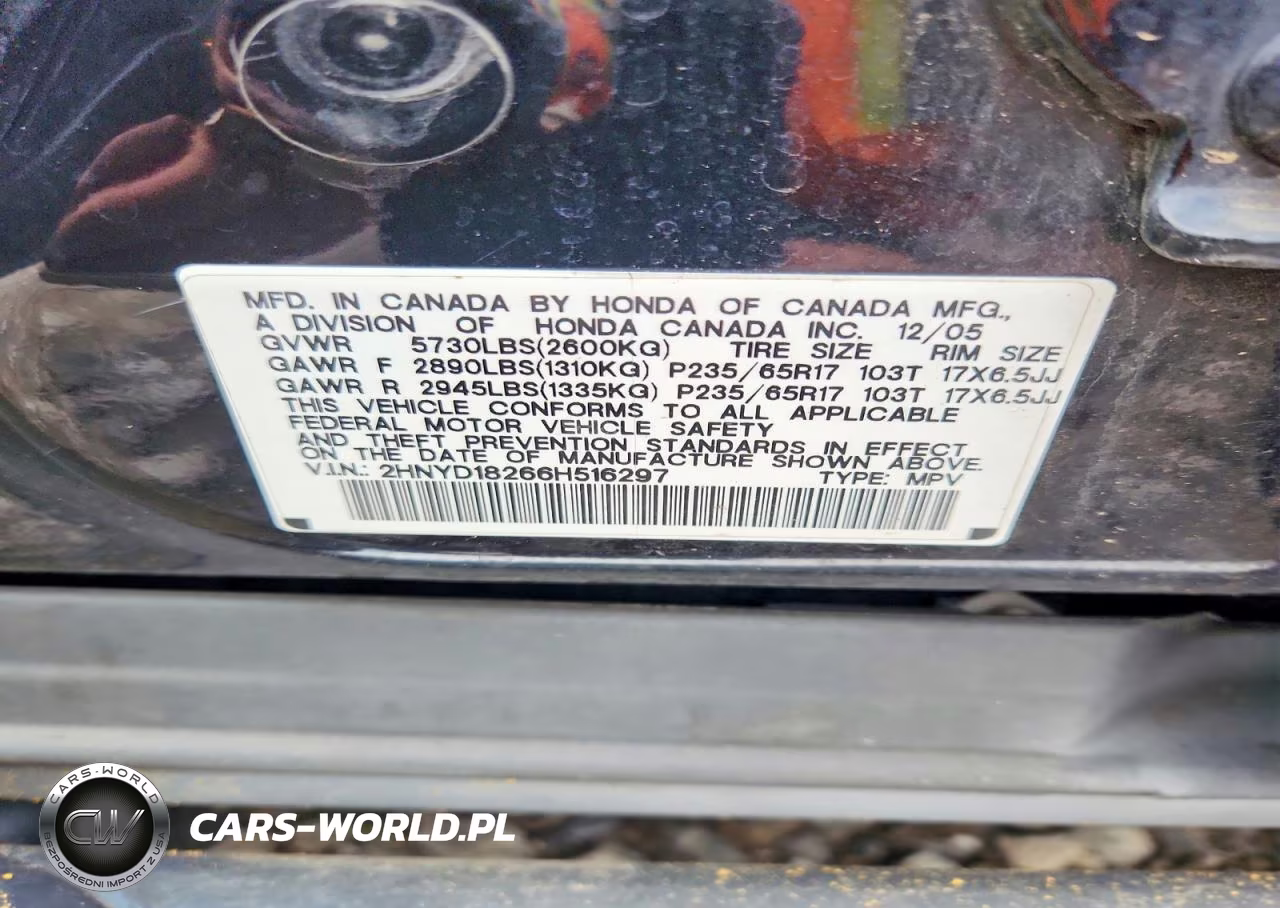 2006 Acura Mdx Tech VIN:2HNYD18266H516297 - 13