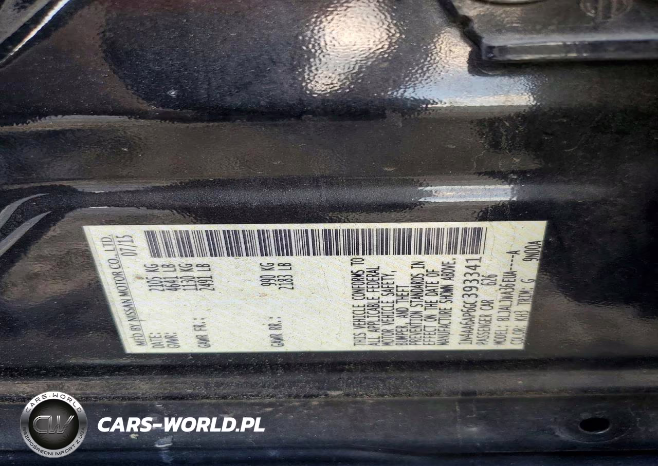 2016 Nissan Maxima 3.5 Sv VIN:1N4AA6AP6GC393341 - 12