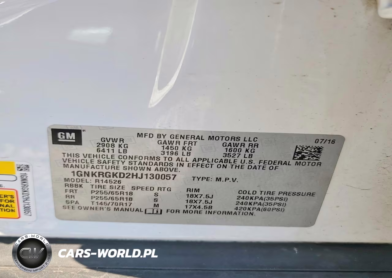 2017 Chevrolet Traverse Lt VIN:1GNKRGKD2HJ130057 - 14