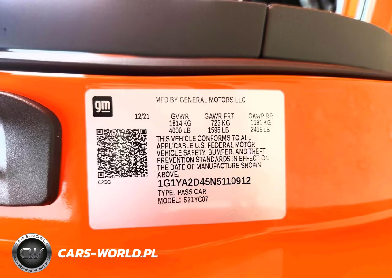 2022 Chevrolet Corvette Stingray 1Lt VIN:1G1YA2D45N5110912 - 12