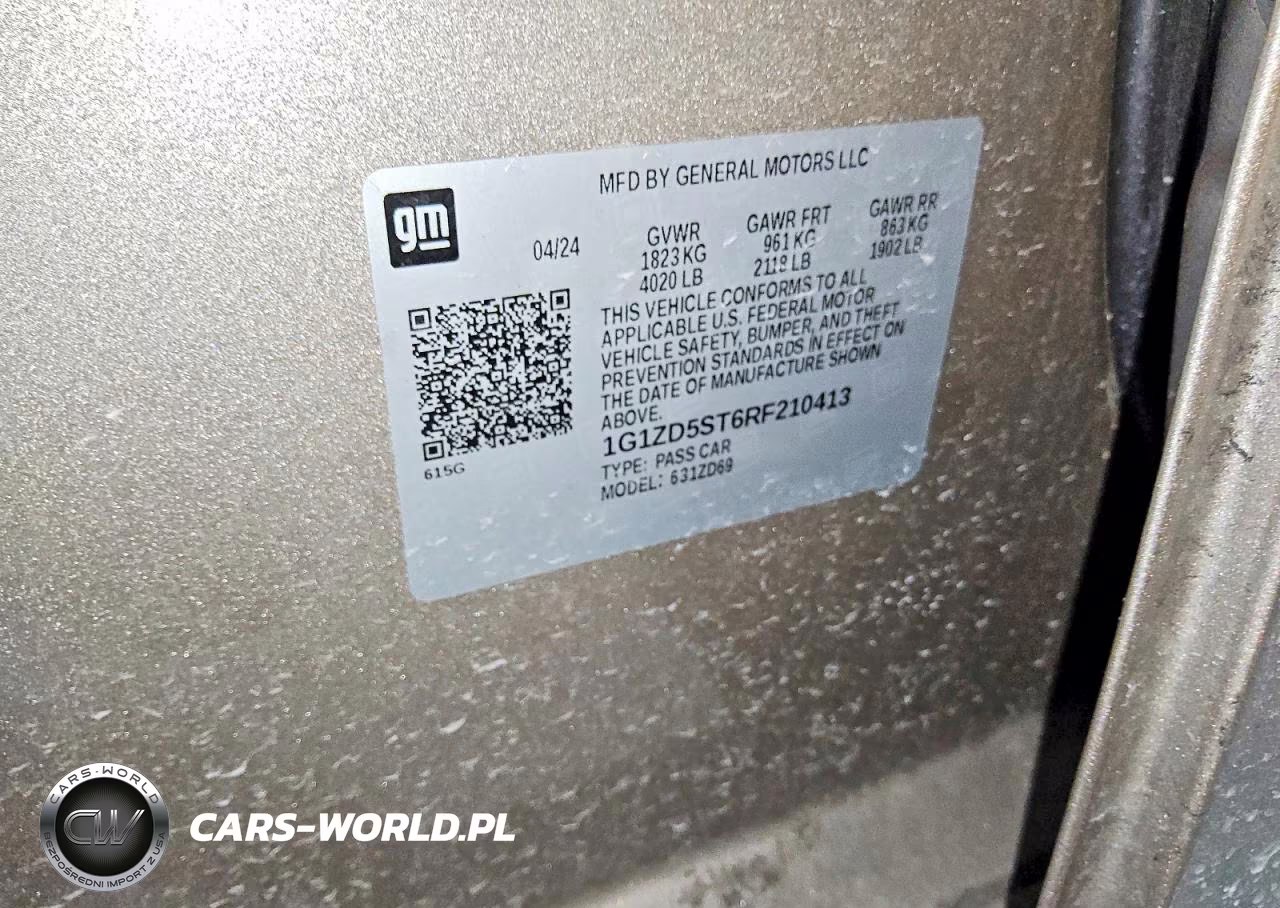 2024 Chevrolet Malibu Lt VIN:1G1ZD5ST6RF210413 - 13