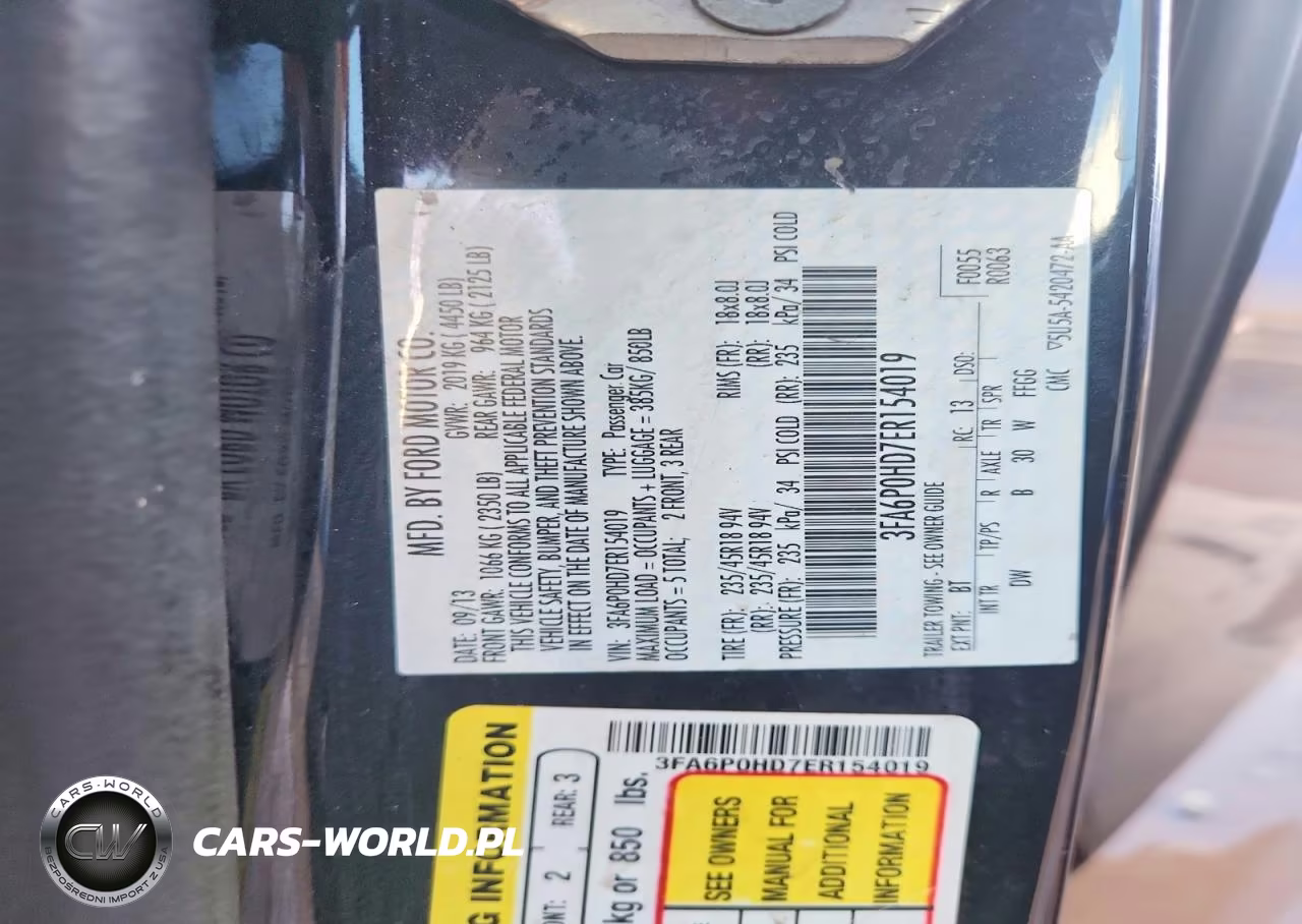 2014 Ford Fusion Se VIN:3FA6P0HD7ER154019 - 12