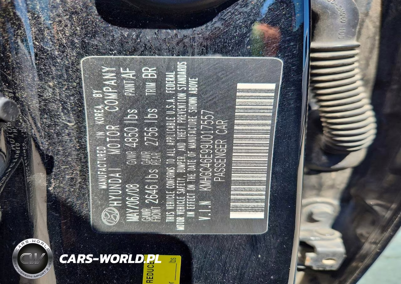 2009 Hyundai Genesis 3.8 VIN:KMHGC46E99U017557 - 12