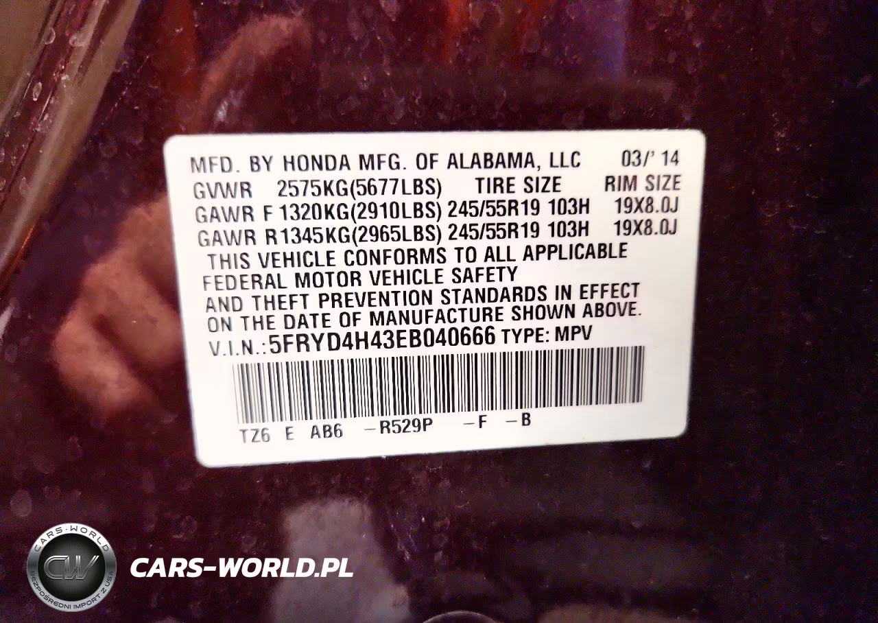 2014 Acura Mdx Technology VIN:5FRYD4H43EB040666 - 13