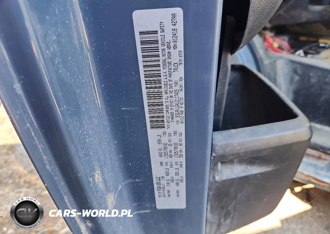 2020 Ram Promaster 3500 Delivery Van VIN:3C6URVJG4LE117423 - 13