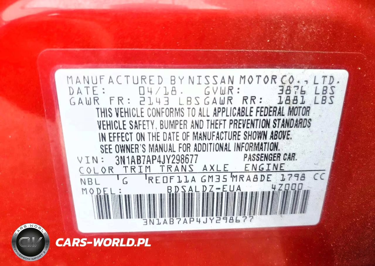 2018 Nissan Sentra Sv VIN:3N1AB7AP4JY298677 - 13