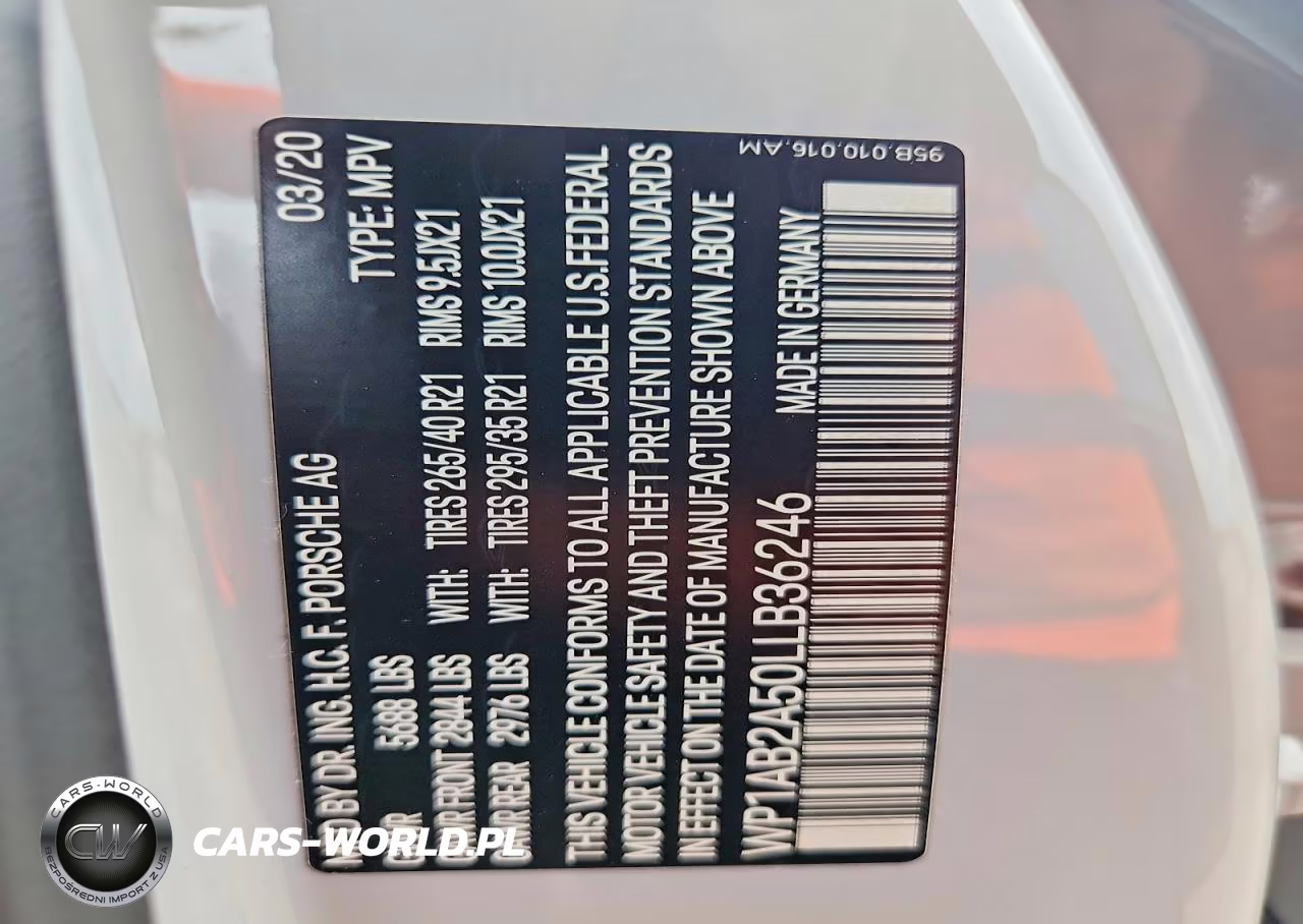 2020 Porsche Macan S VIN:WP1AB2A50LLB36246 - 13