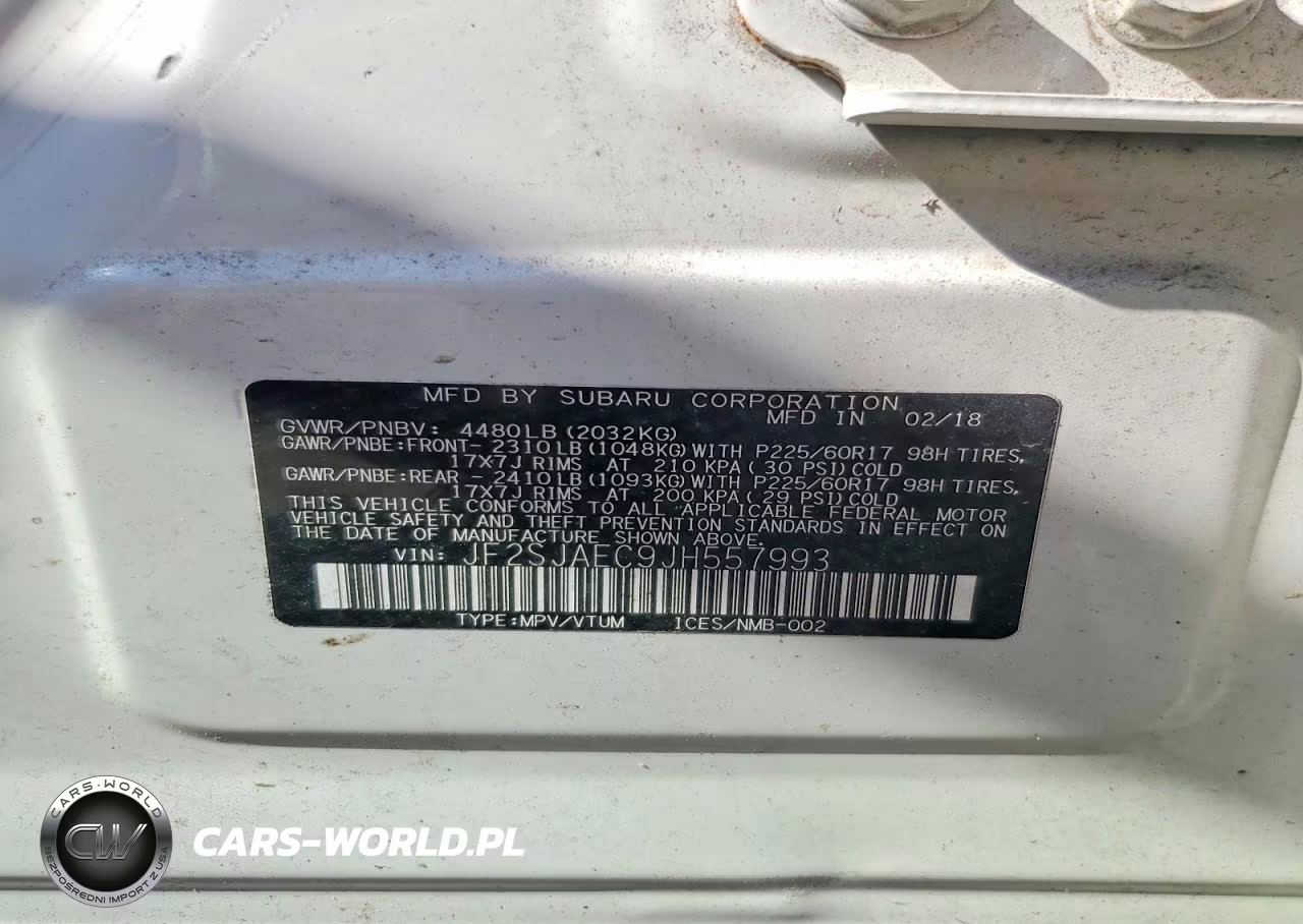 2018 Subaru Forester 2.5I Premium VIN:JF2SJAEC9JH557993 - 13