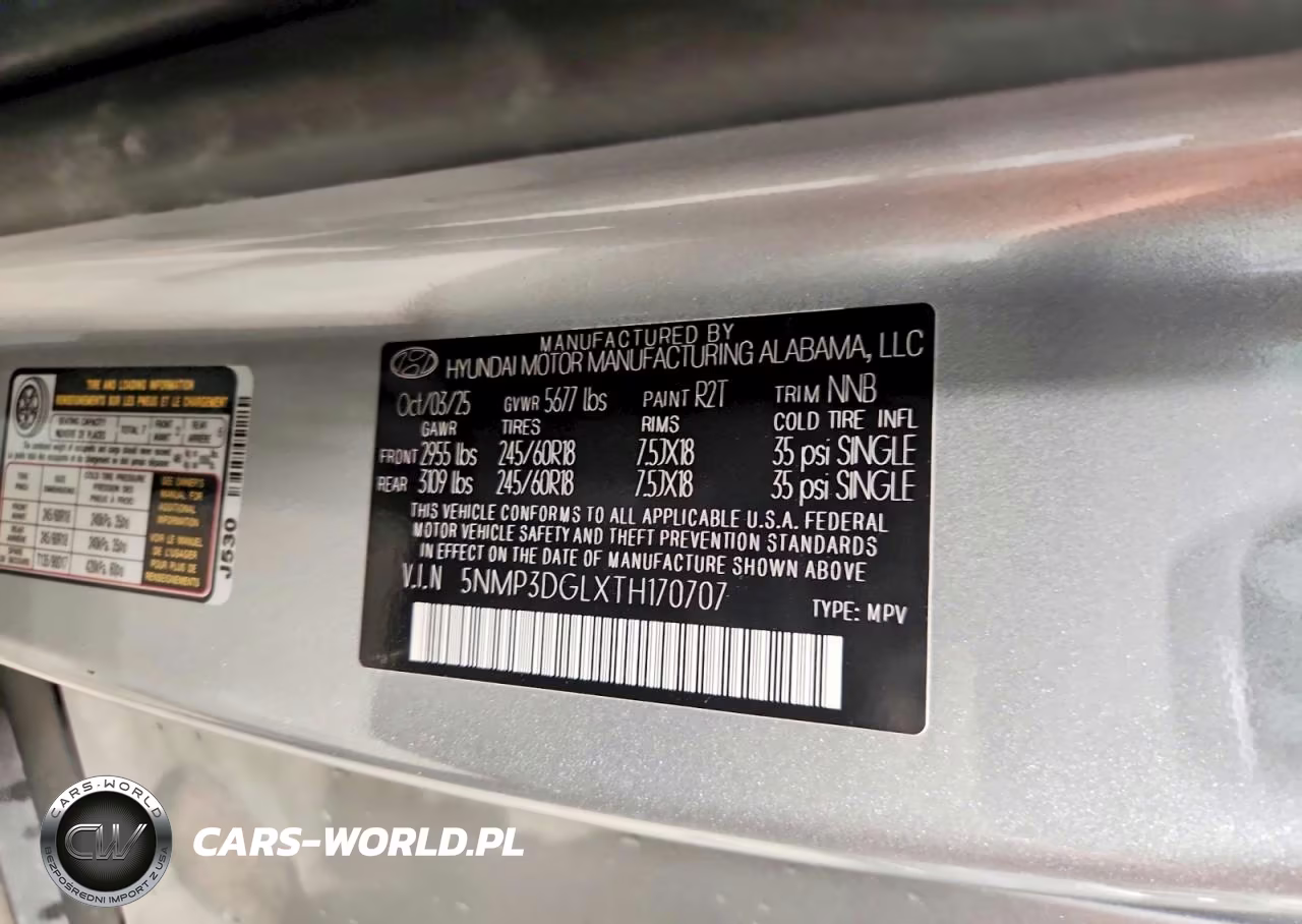 2026 Hyundai Santa Fe Xrt VIN:5NMP3DGLXTH170707 - 14