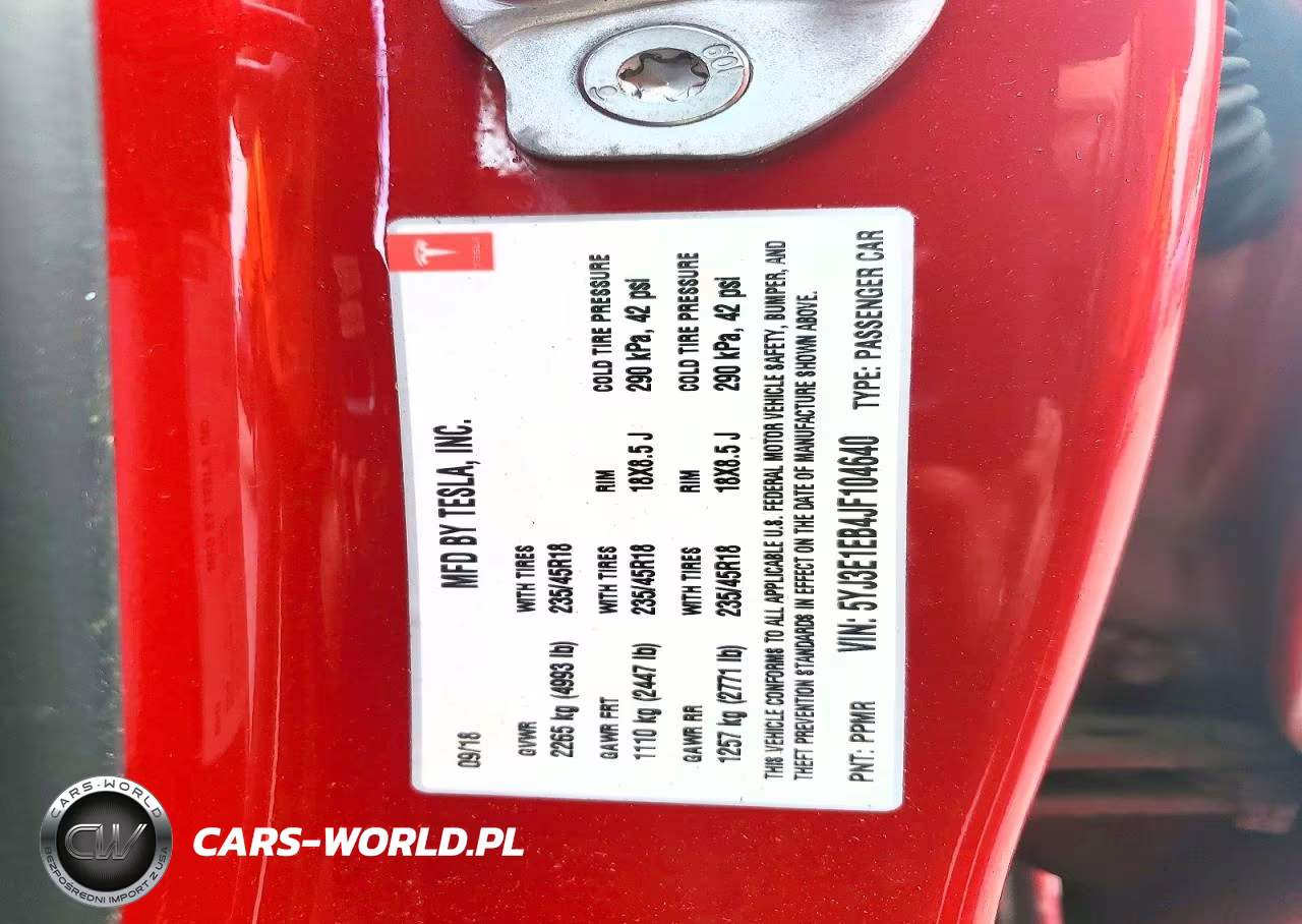 2018 Tesla Model 3 VIN:5YJ3E1EB4JF104640 - 13