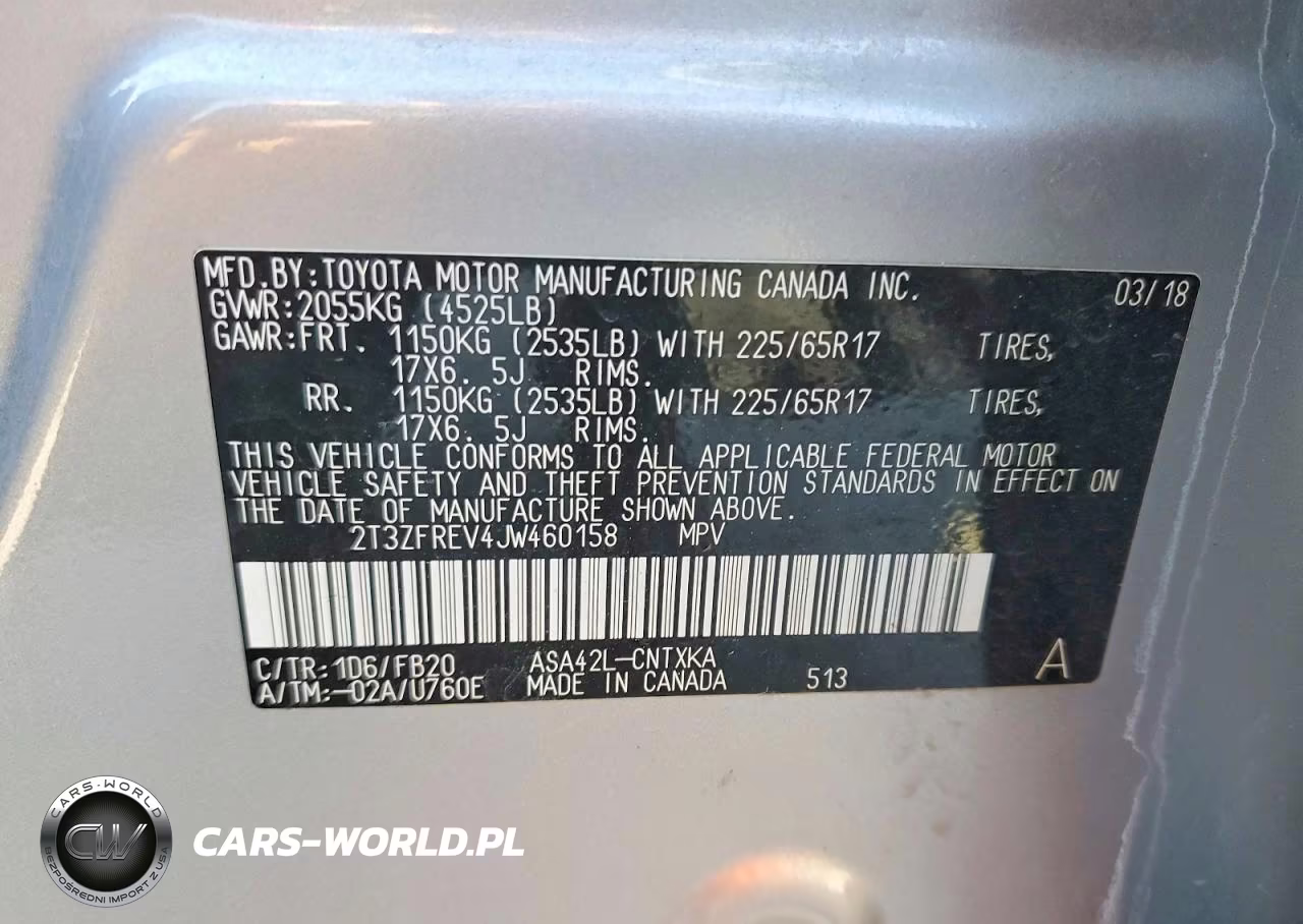 2018 Toyota Rav4 Le VIN:2T3ZFREV4JW460158 - 13