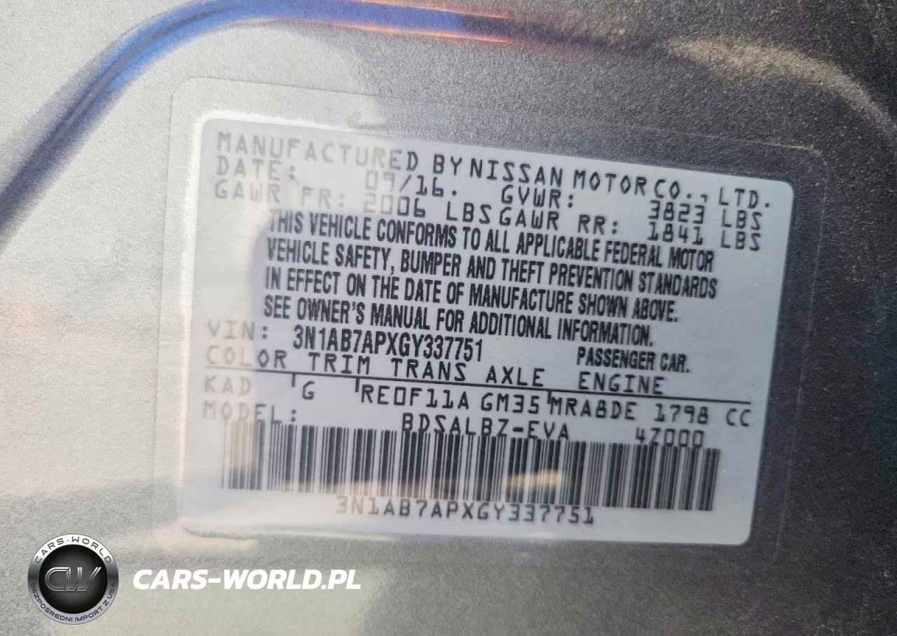 2016 Nissan Sentra S VIN:3N1AB7APXGY337751 - 13