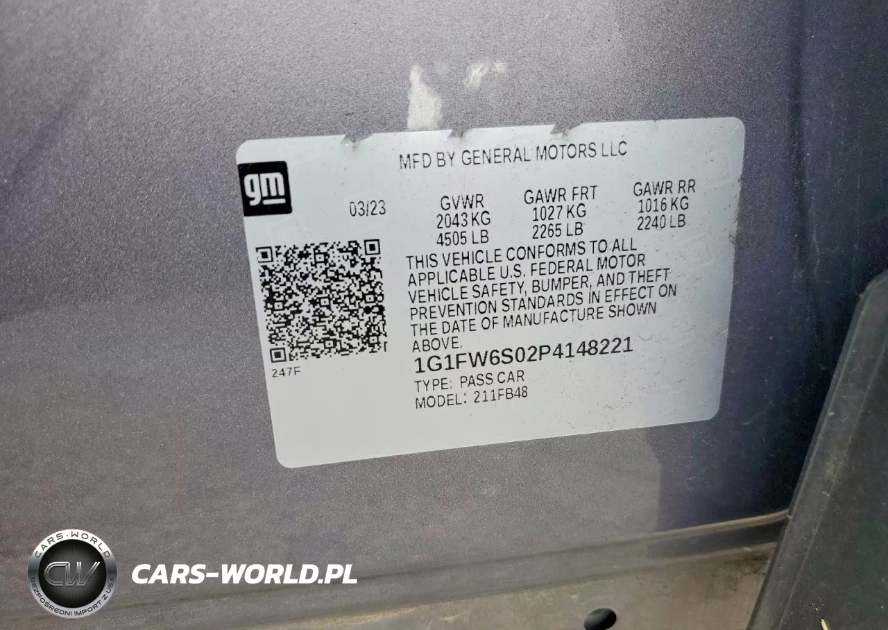2023 Chevrolet Bolt Ev 1Lt VIN:1G1FW6S02P4148221 - 12