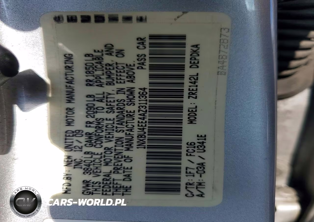 2010 Toyota Corolla Le VIN:1NXBU4EE4AZ311364 - 12