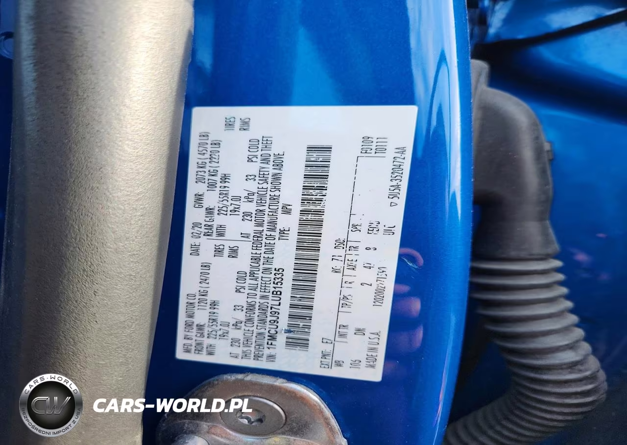 2020 Ford Escape Titanium VIN:1FMCU9J97LUB15335 - 13
