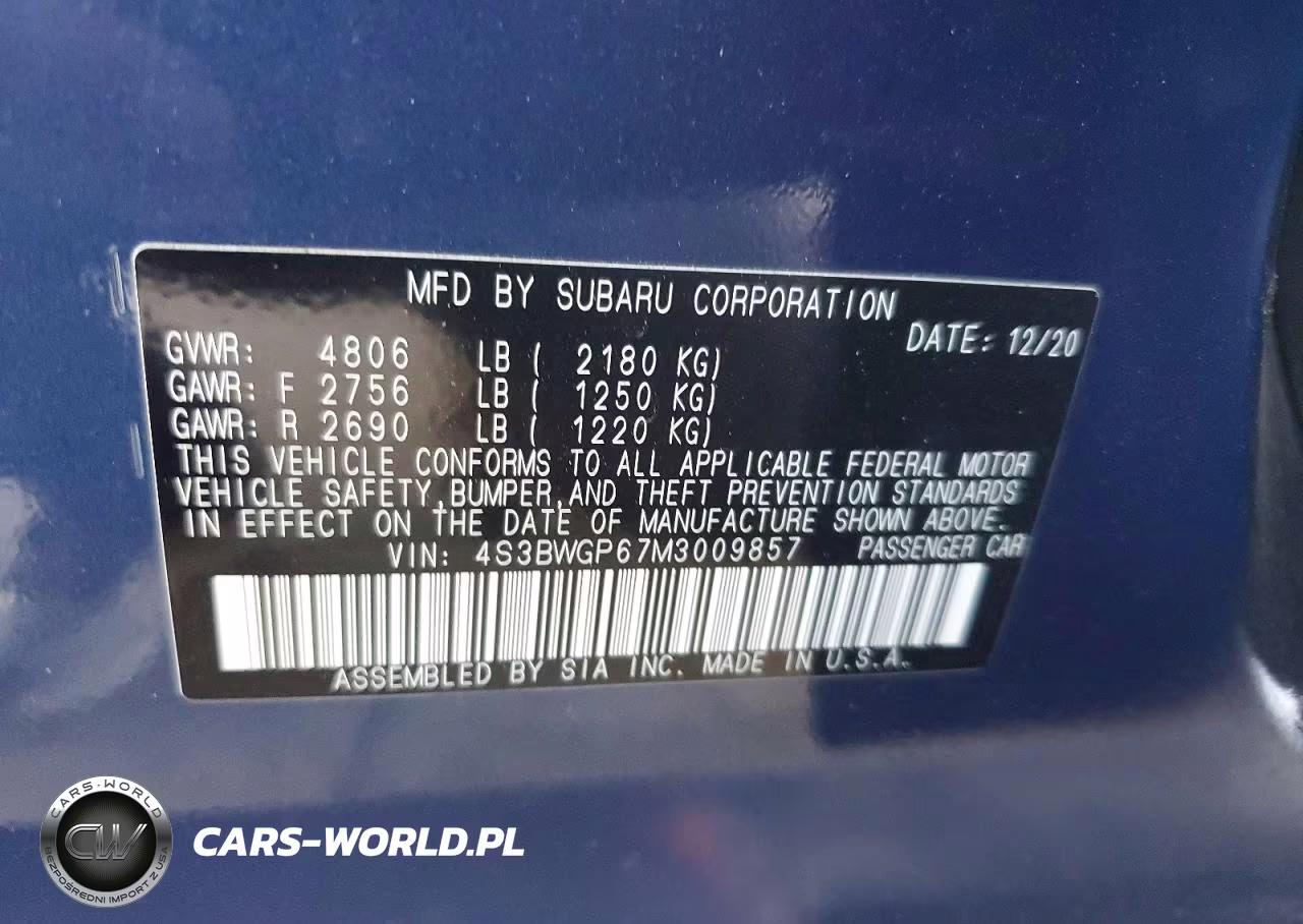 2021 Subaru Legacy Touring Xt VIN:4S3BWGP67M3009857 - 13