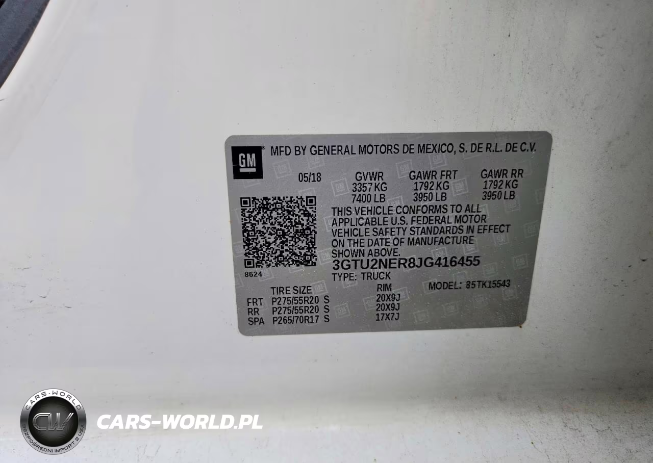 2018 GMC Sierra K1500 Slt VIN:3GTU2NER8JG416455 - 12