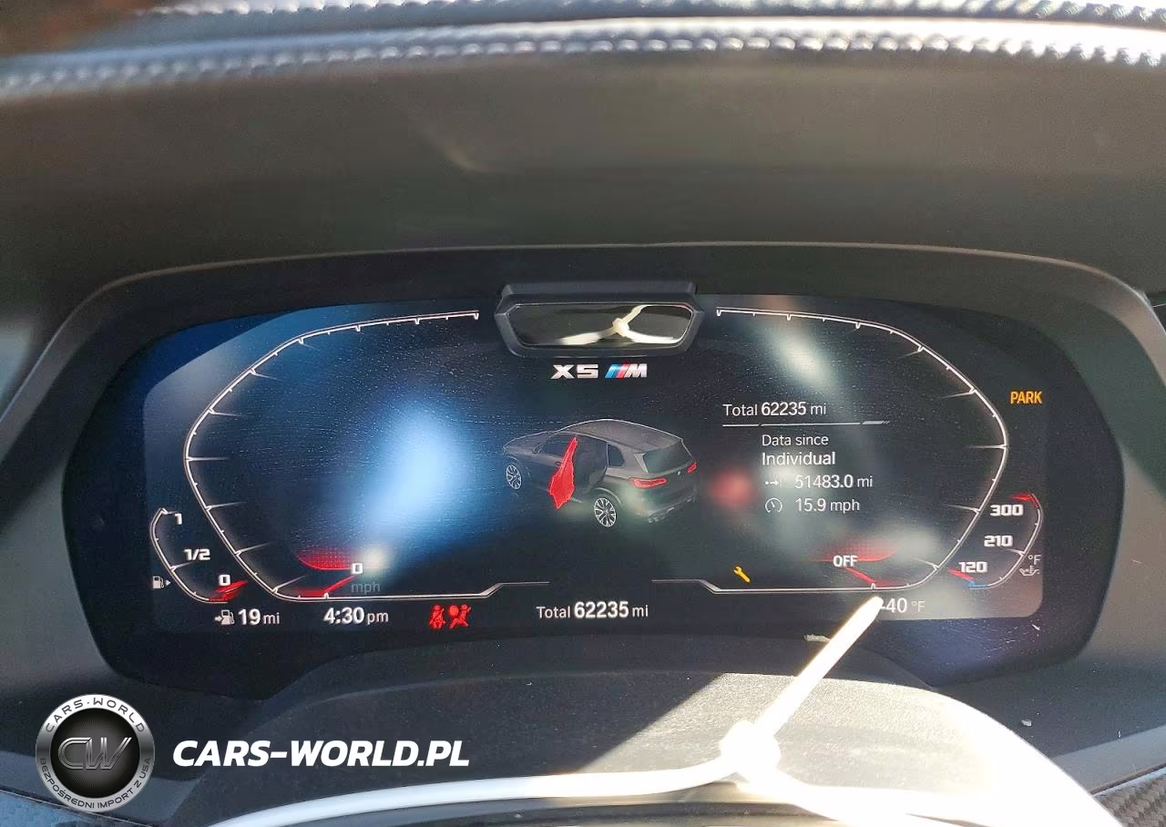 2022 BMW X5 M VIN:5YMJU0C03N9K36074 - 9