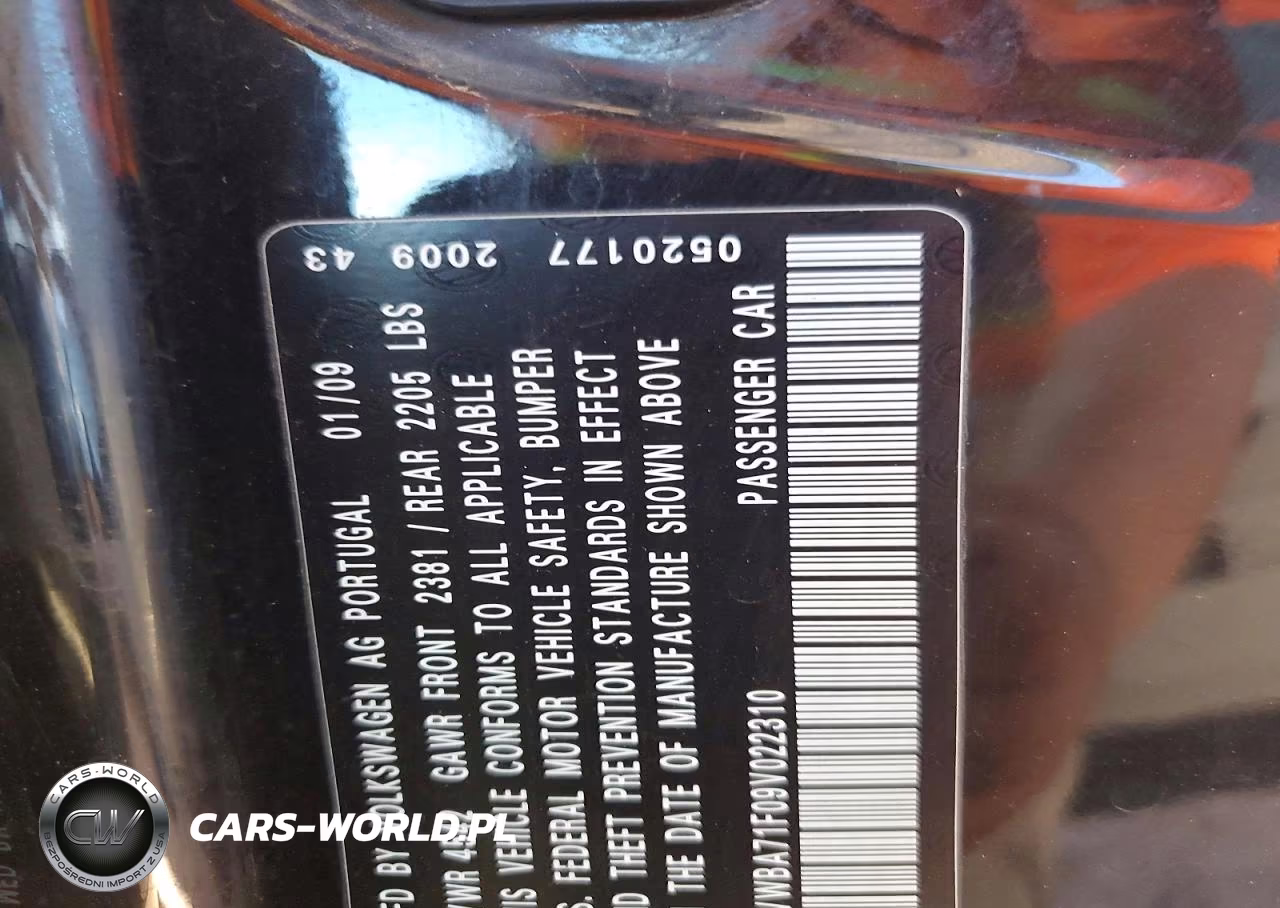 2009 Volkswagen Eos Turbo VIN:WVWBA71F09V022310 - 12