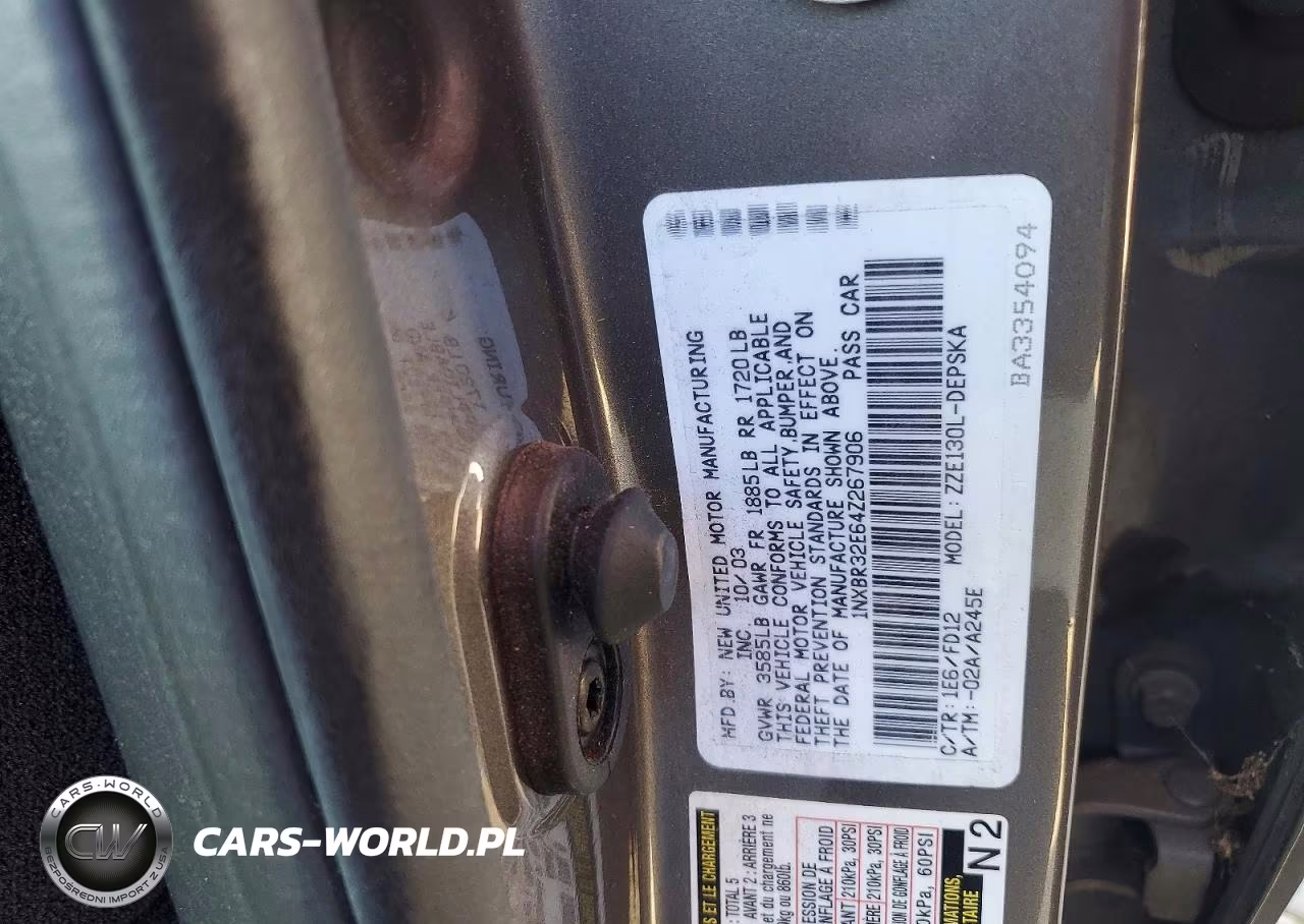 2004 Toyota Corolla S VIN:1NXBR32E64Z267906 - 12