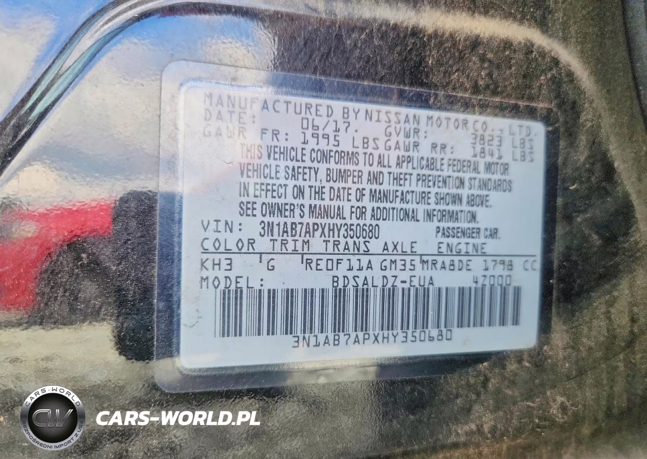 2017 Nissan Sentra Sv VIN:3N1AB7APXHY350680 - 13