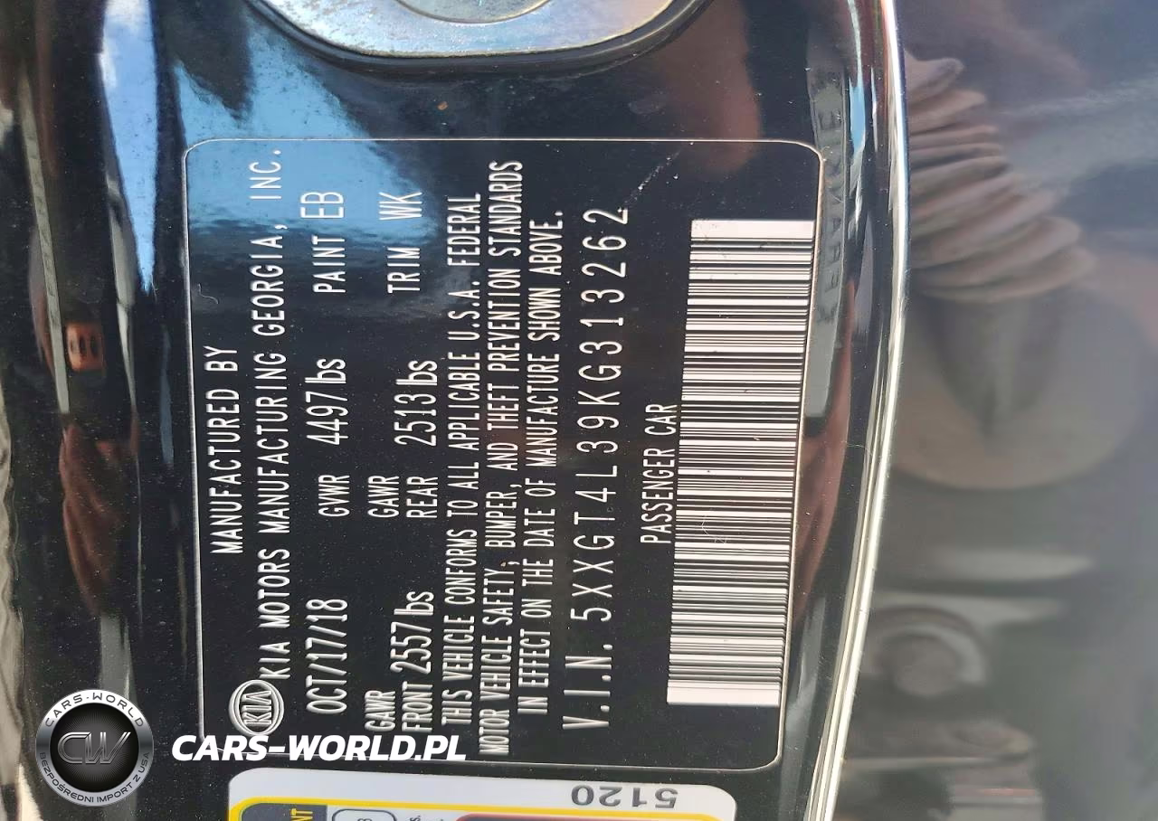 2019 Kia Optima Lx VIN:5XXGT4L39KG313262 - 12
