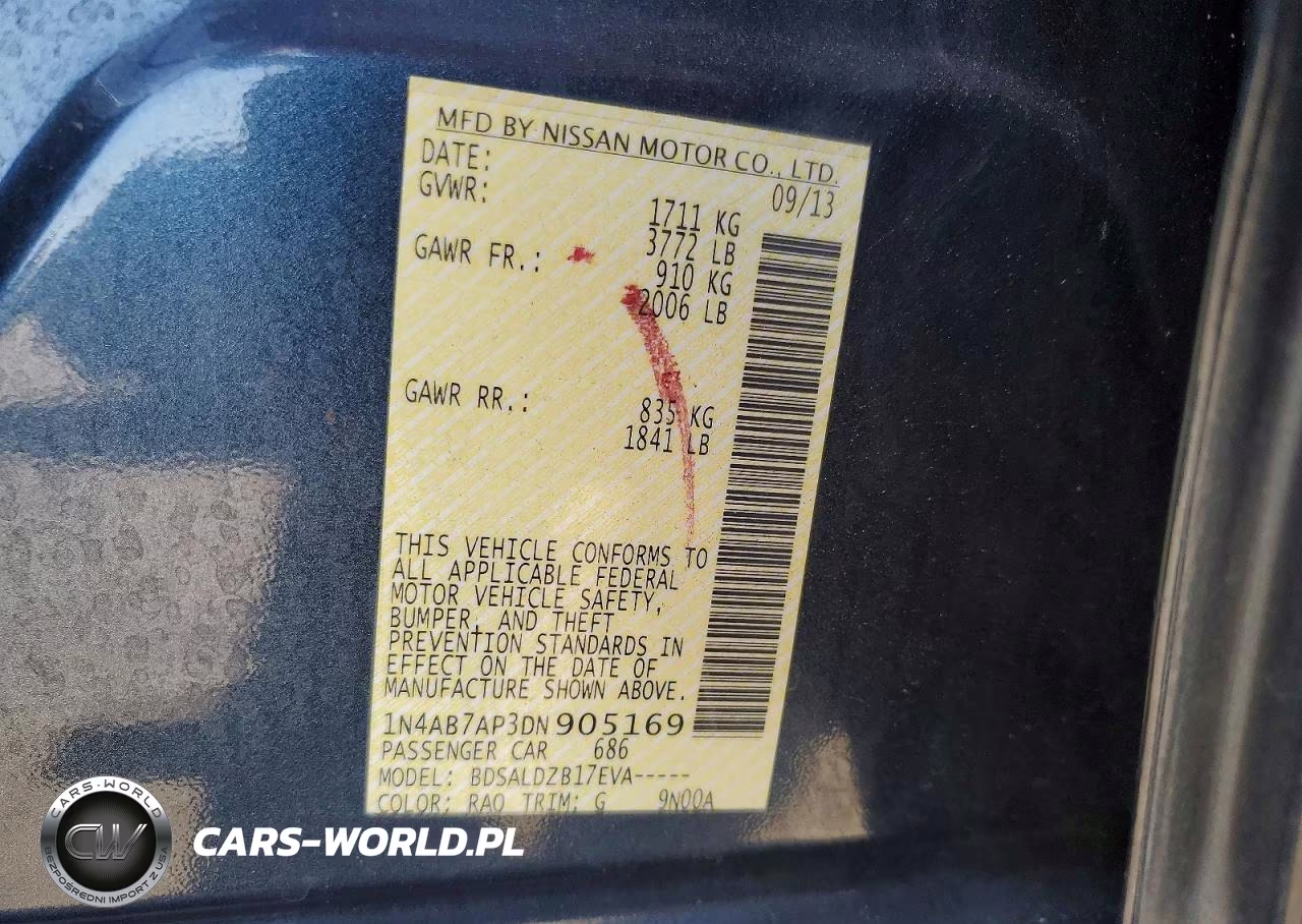 2013 Nissan Sentra S VIN:1N4AB7AP3DN905169 - 12