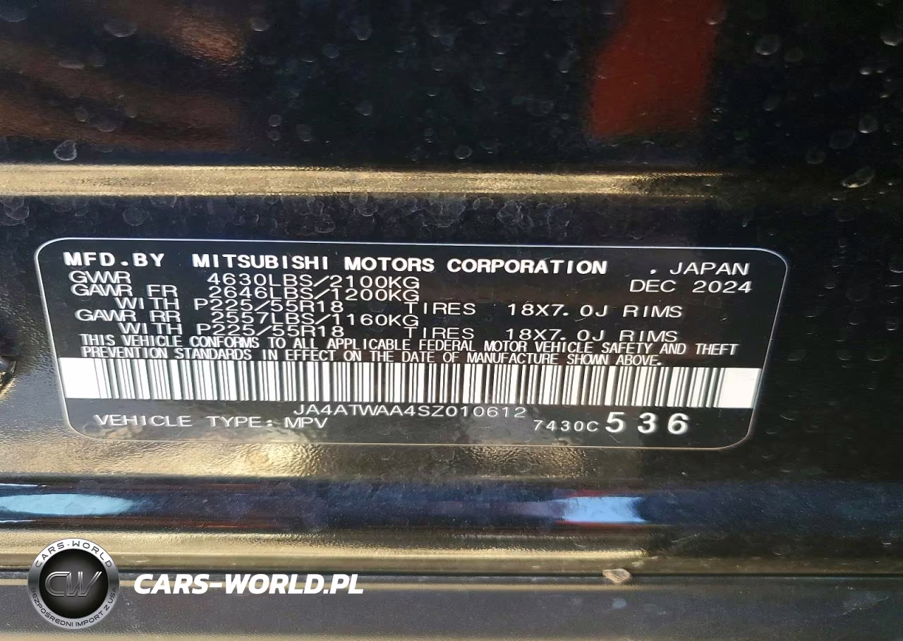 2025 Mitsubishi Eclipse Cross Se-Sel VIN:JA4ATWAA4SZ010612 - 13