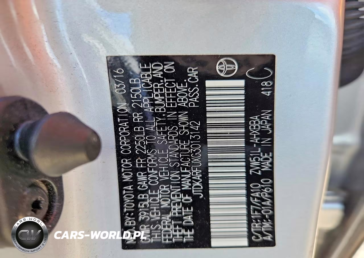 2016 Toyota Prius Two Eco VIN:JTDKARFUXG3013142 - 12