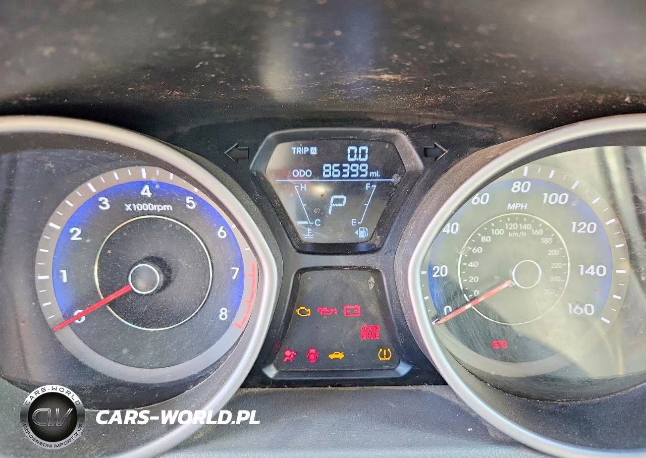 2012 Hyundai Elantra Gls VIN:KMHDH4AE5CU302940 - 9