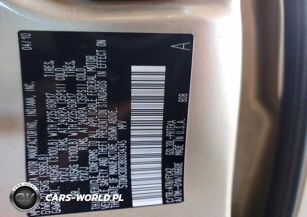 2011 Toyota Sienna Le VIN:5TDKK3DC3BS034345 - 14