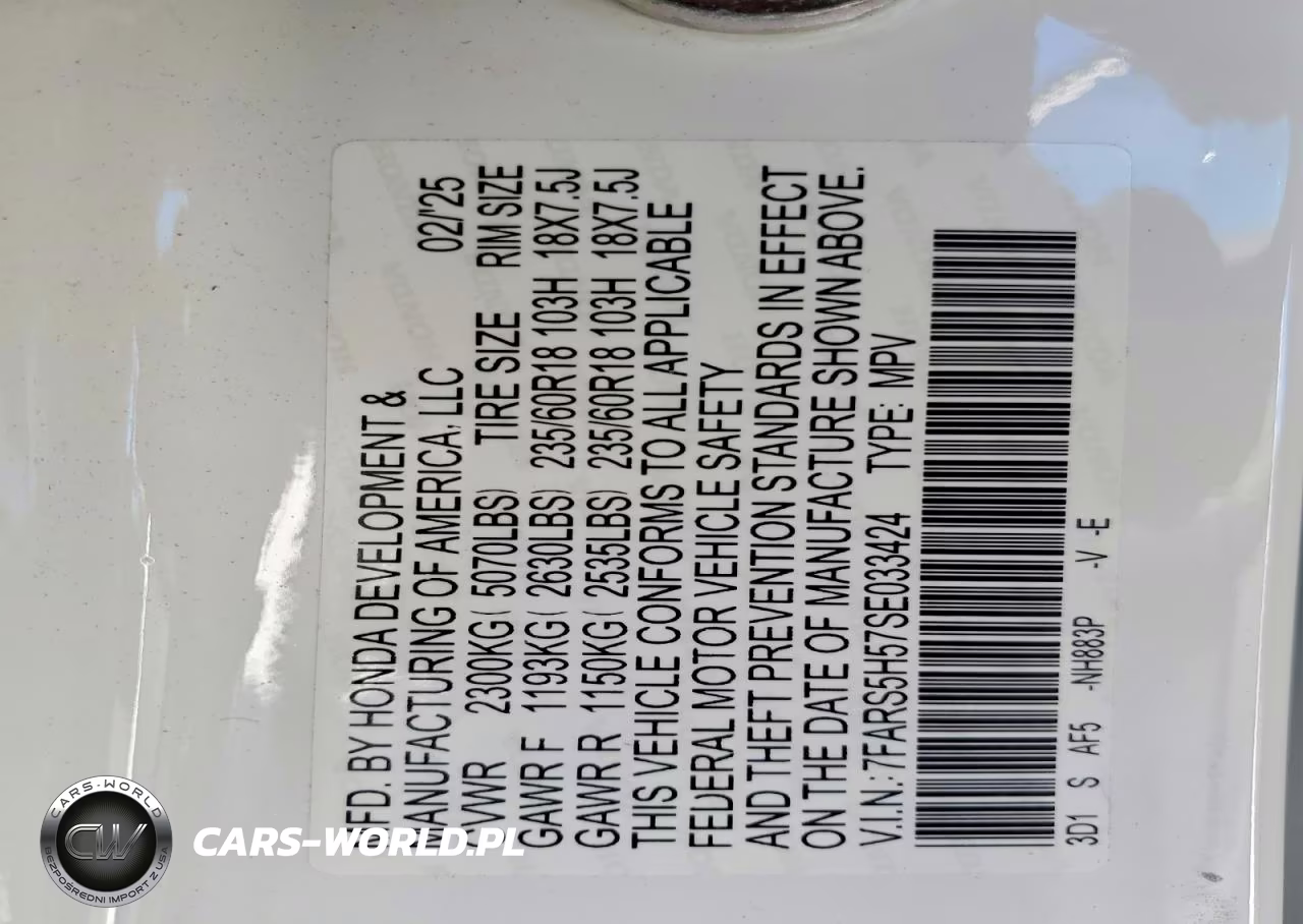 2025 Honda Cr-V Sport VIN:7FARS5H57SE033424 - 13
