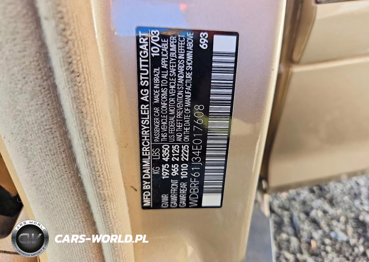 2004 Mercedes-Benz C 240 VIN:WDBRF61J34E017608 - 12