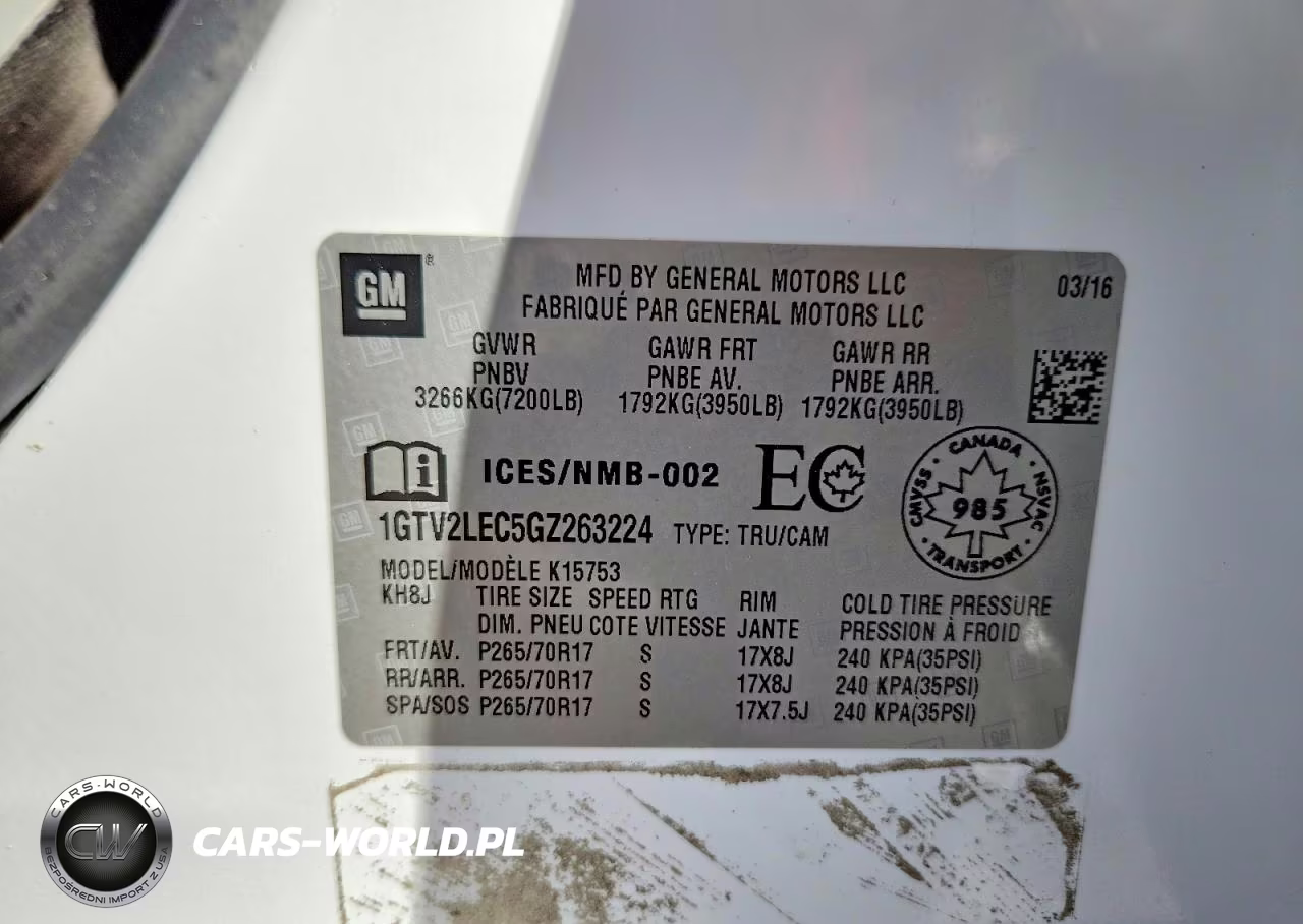 2016 GMC Sierra K1500 VIN:1GTV2LEC5GZ263224 - 12