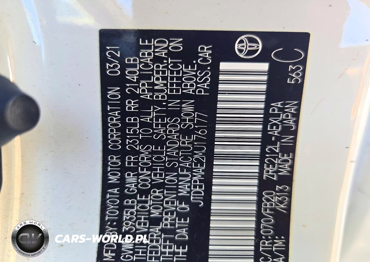 2021 Toyota Corolla Le VIN:JTDEPMAE2MJ176177 - 12