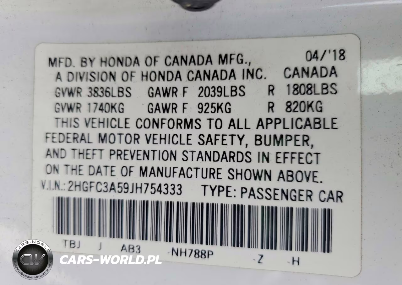 2018 Honda Civic Si VIN:2HGFC3A59JH754333 - 12