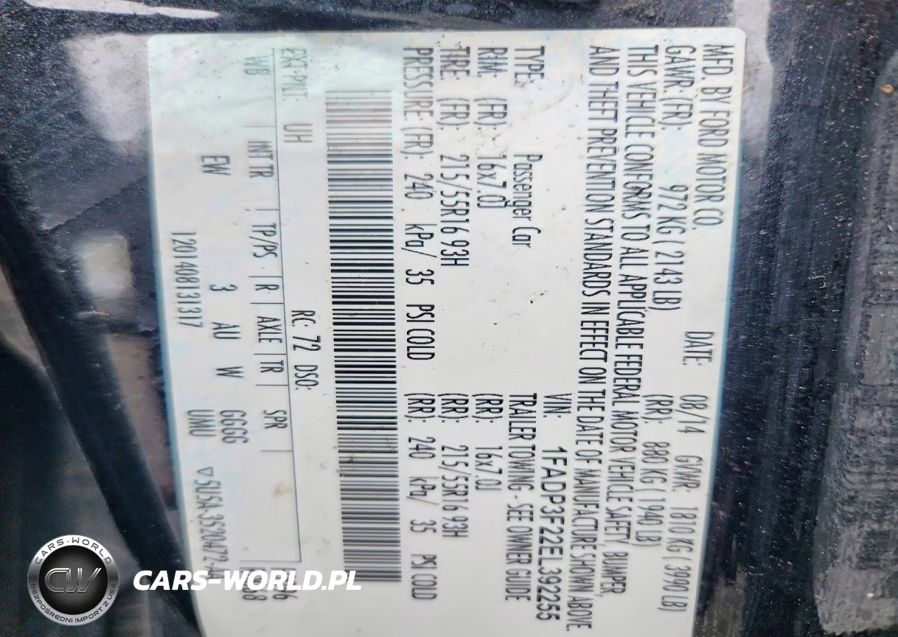 2014 Ford Focus Se VIN:1FADP3F22EL392255 - 12