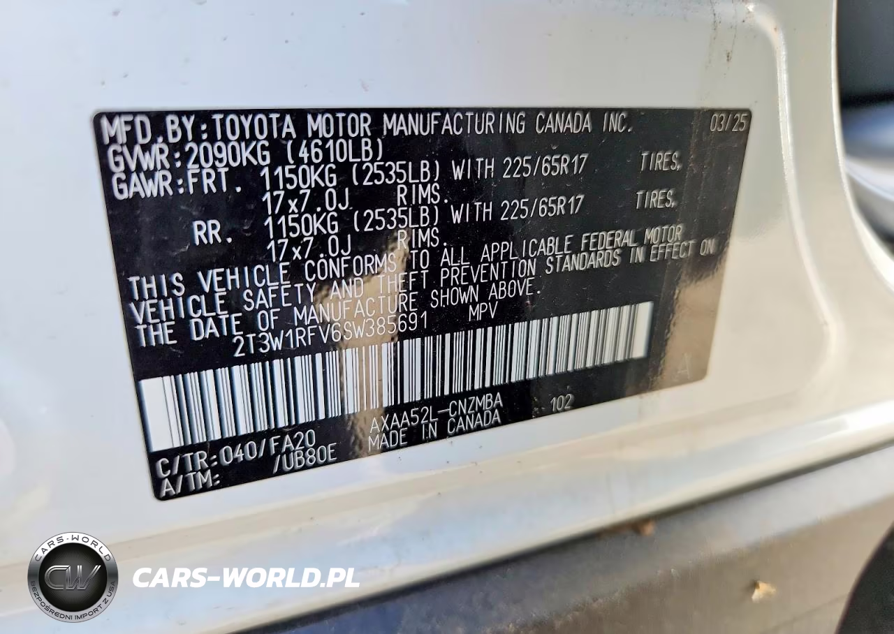 2025 Toyota Rav4 Xle VIN:2T3W1RFV6SW385691 - 13