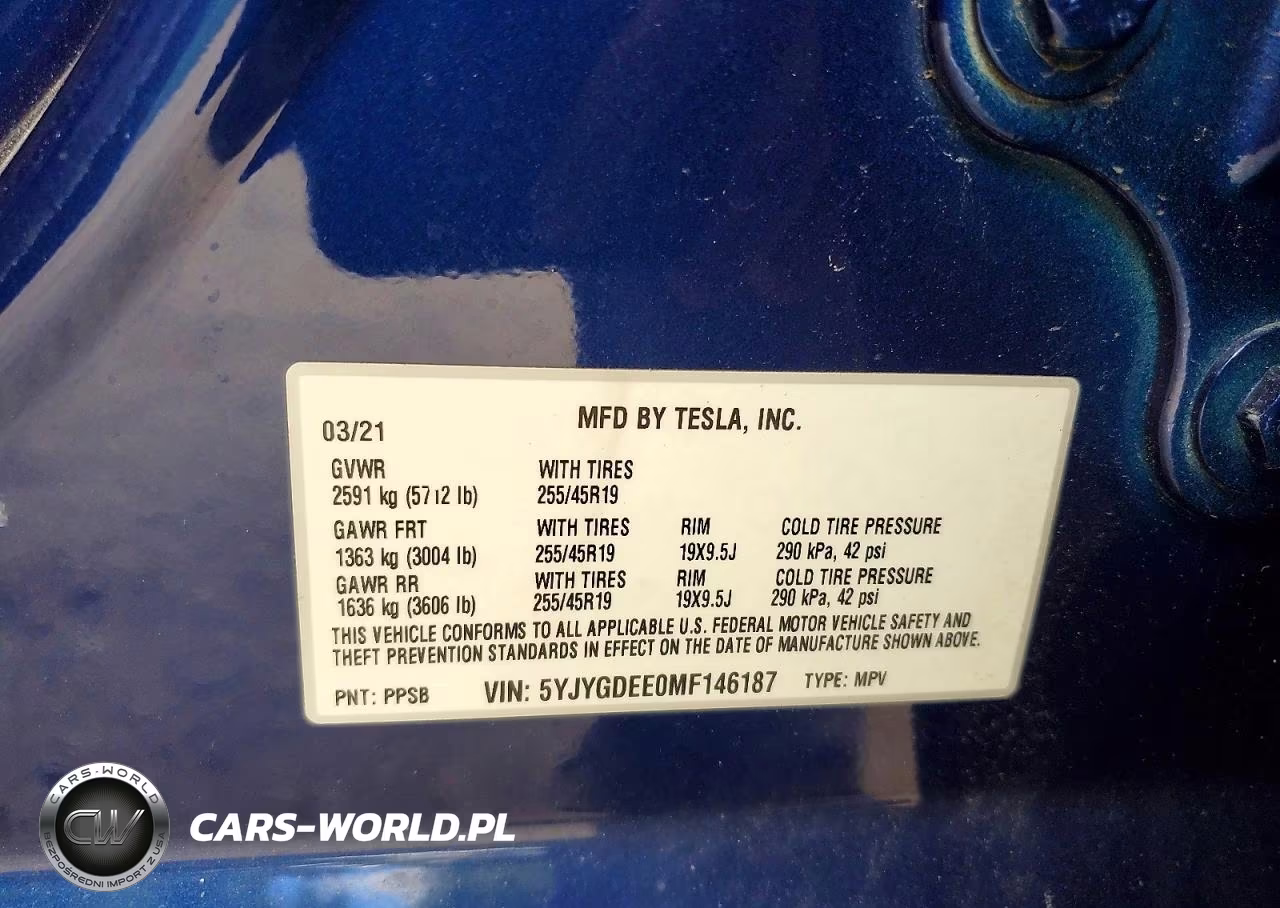 2021 Tesla Model Y VIN:5YJYGDEE0MF146187 - 13