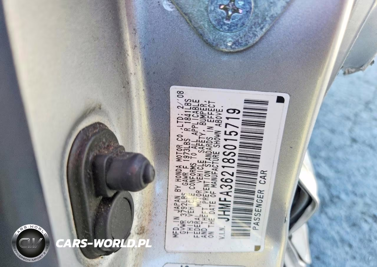2008 Honda Civic Hybrid VIN:JHMFA36218S015719 - 12