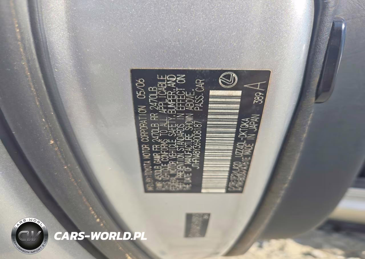 2006 Lexus Sc 430 VIN:JTHFN48Y369008187 - 13
