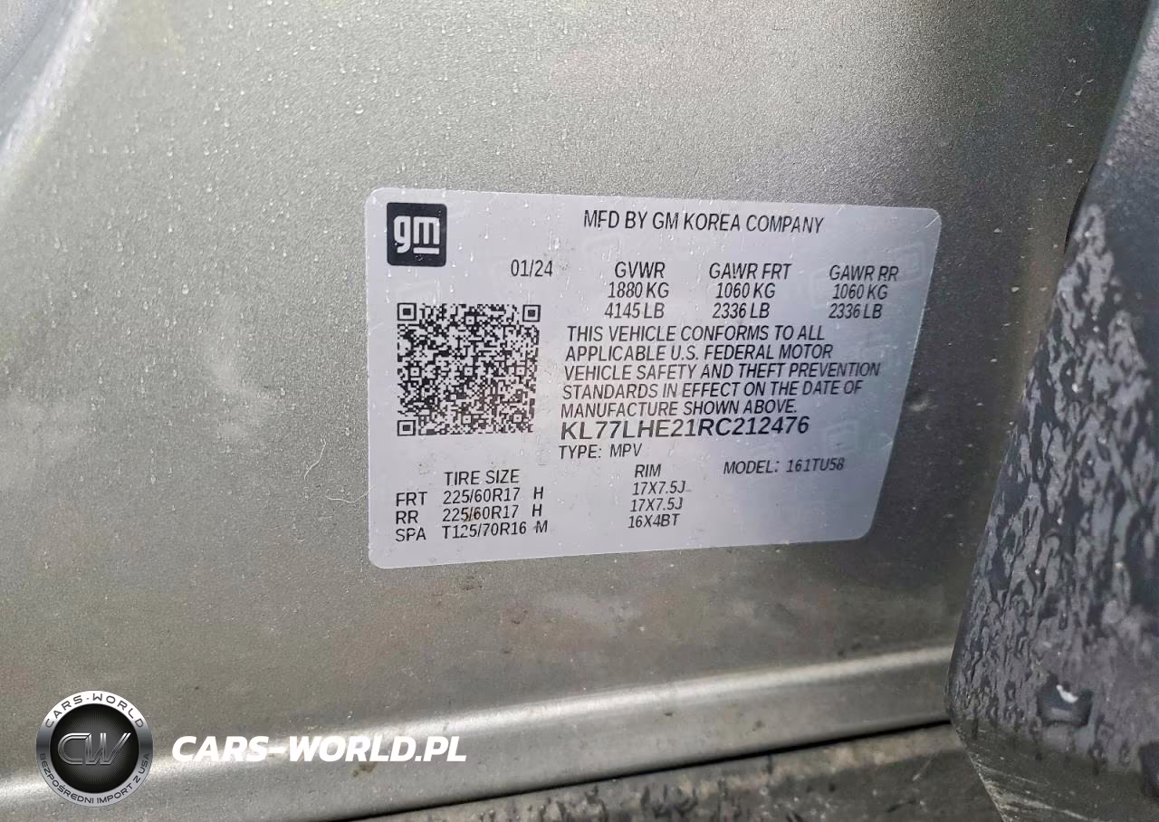 2024 Chevrolet Trax 1Lt VIN:KL77LHE21RC212476 - 14