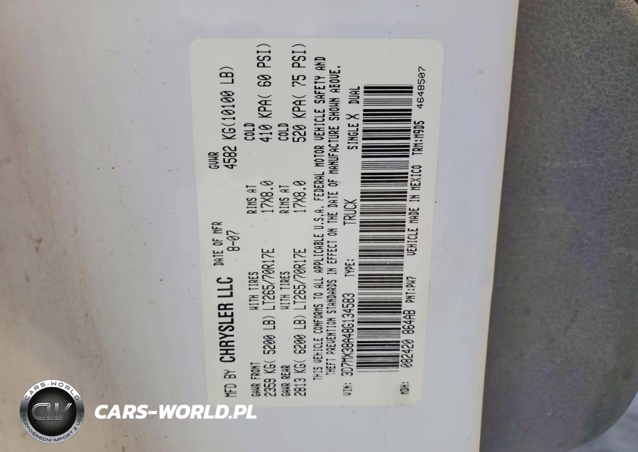 2008 Dodge Ram 3500 St VIN:3D7MX38A48G134583 - 13