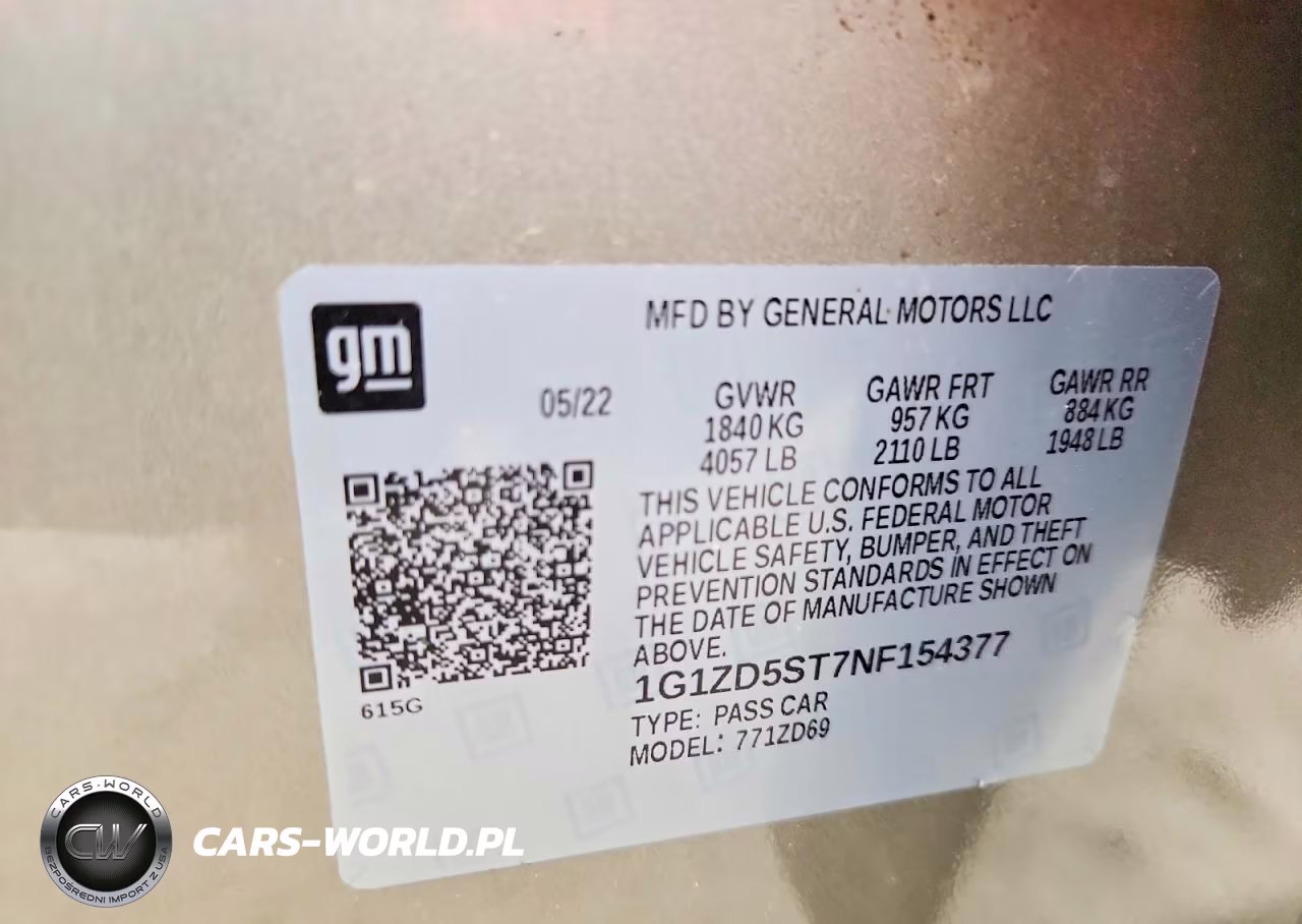 2022 Chevrolet Malibu Lt VIN:1G1ZD5ST7NF154377 - 12