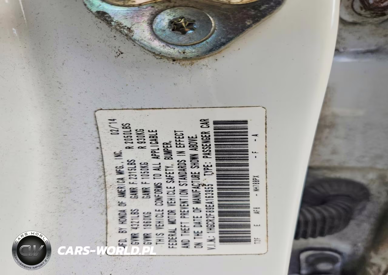 2014 Honda Accord Exl VIN:1HGCR2F89EA163955 - 13