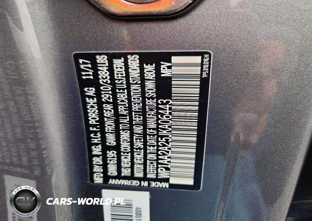 2018 Porsche Cayenne VIN:WP1AA2A25JKA06443 - 13