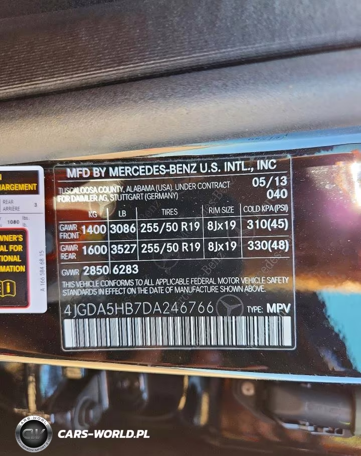 2013 Mercedes-Benz Ml 350 4Matic VIN:4JGDA5HB7DA246766 - 13